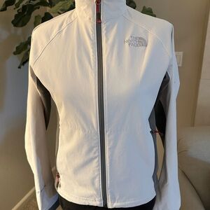 The North Face Women's White and Gray Ski Jacket